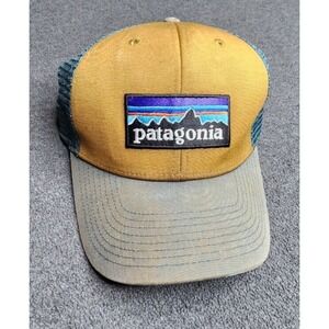 Patagonia  Logo Trucker Cap Mesh Back Snapback Hat